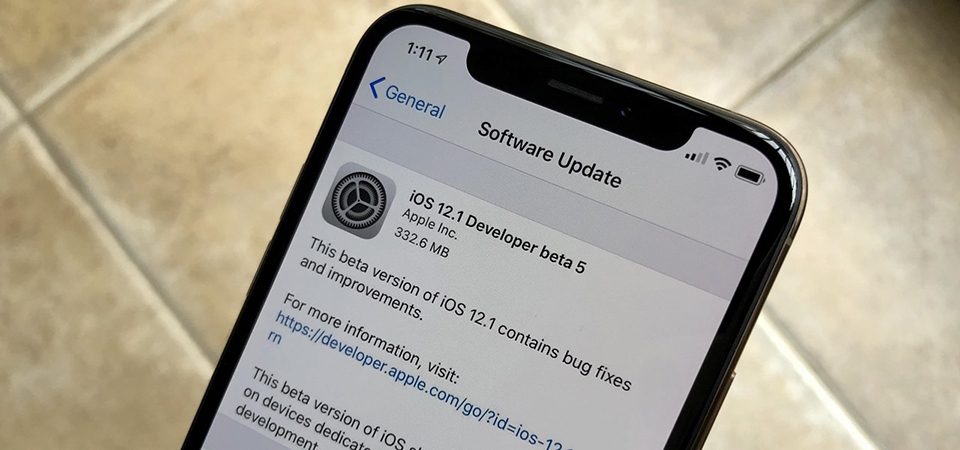 Apple ra mắt iOS 12.1 beta 5