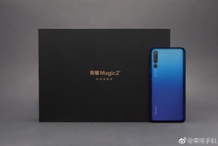 Honor Magic 2 lộ ảnh chính thức với 2 phiên bản màu gradient Xanh và Đỏ (ảnh 5)