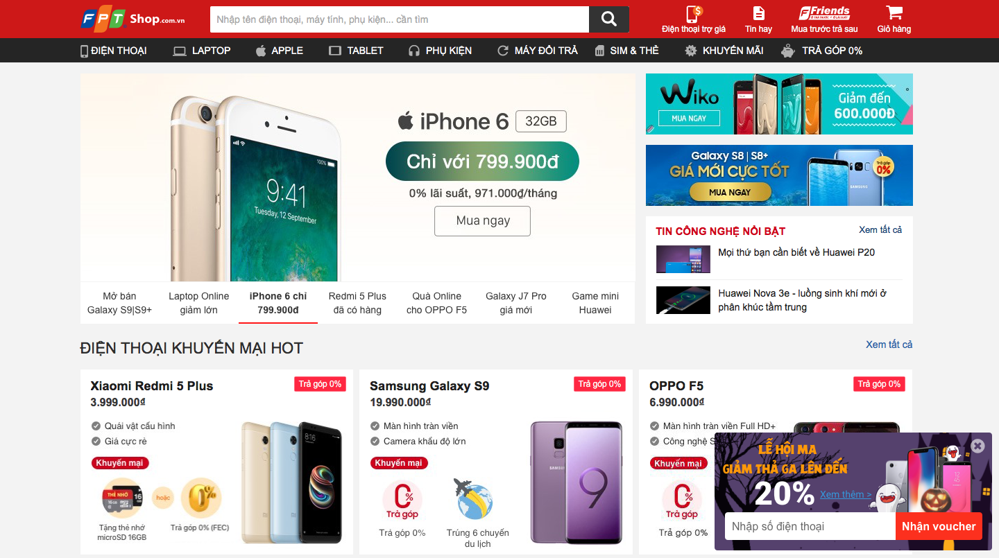 Giảm giá lễ hội ma