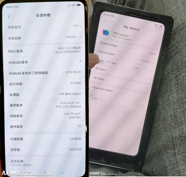 Mi Mix 3