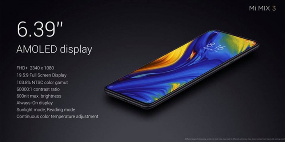 Mọi điều cần biết về chiếc điện thoại Xiaomi Mi MIX 3 vừa trình làng 546