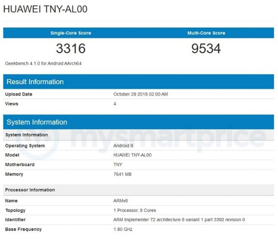 Honor Magic 2 xuất hiện trên Geekbench Honor Magic 2 xuất hiện trên Geekbench