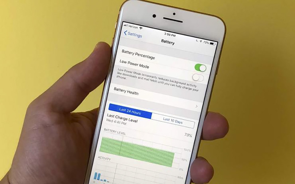 hiệu suất iOS 12.1
