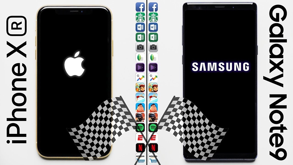 Đọ tốc độ iPhone XR và Galaxy Note 9 Đọ tốc độ iPhone XR và Galaxy Note 9