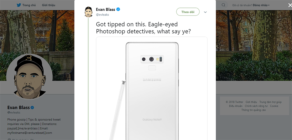 Galaxy Note 9 màu trắng (ảnh 1)