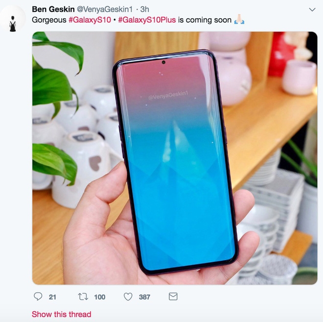 HOT! Galaxy S10 rò rỉ hình ảnh thực tế
