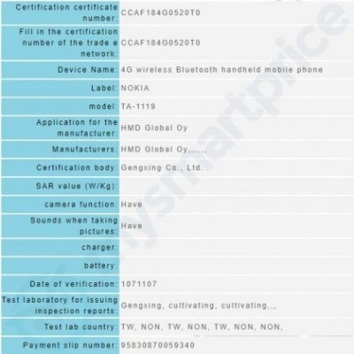 Nokia 8.1 đạt chứng nhận NCC Nokia 8.1 đạt chứng nhận NCC