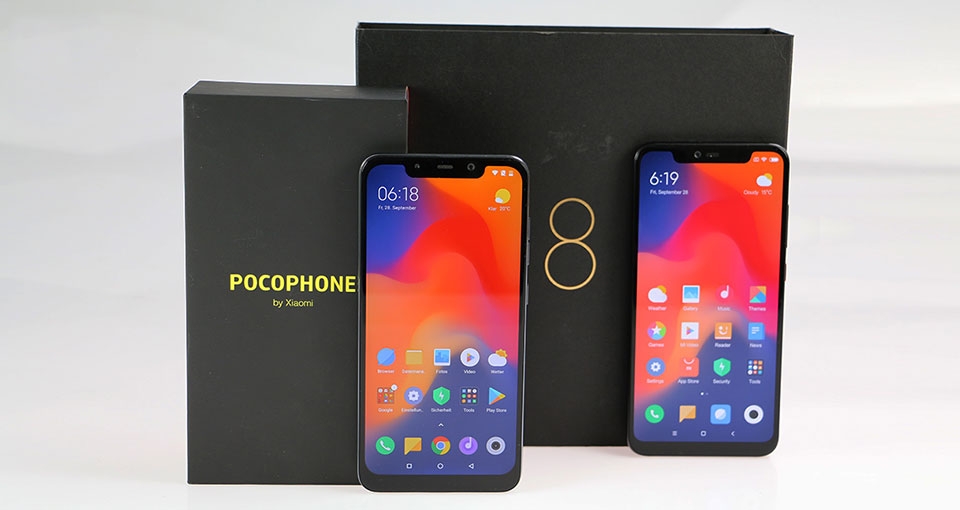 Xiaomi Mi 8 và Pocophone F1 Xiaomi Mi 8 và Pocophone F1