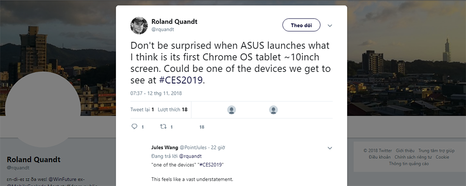 Rò rỉ thông tin tablet Asus