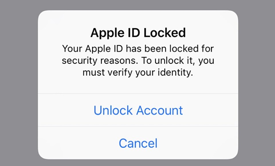 Apple ID bị khóa
