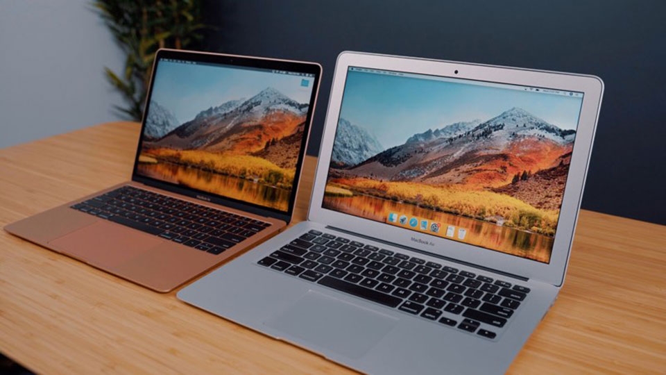 MacBook Air 2018 với MacBook Air cũ