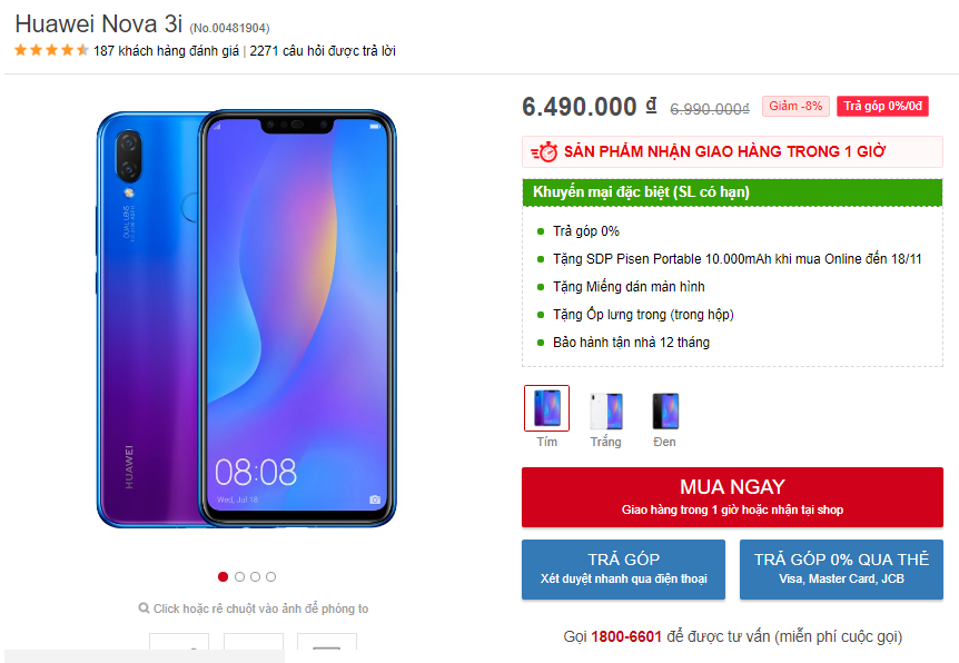 Huawei giảm giá “cực gắt” lên tới 2 triệu đồng trong dịp cuối 16/11 - 18/11 Huawei giảm giá “cực gắt” lên tới 2 triệu đồng trong dịp cuối 16/11 - 18/11
