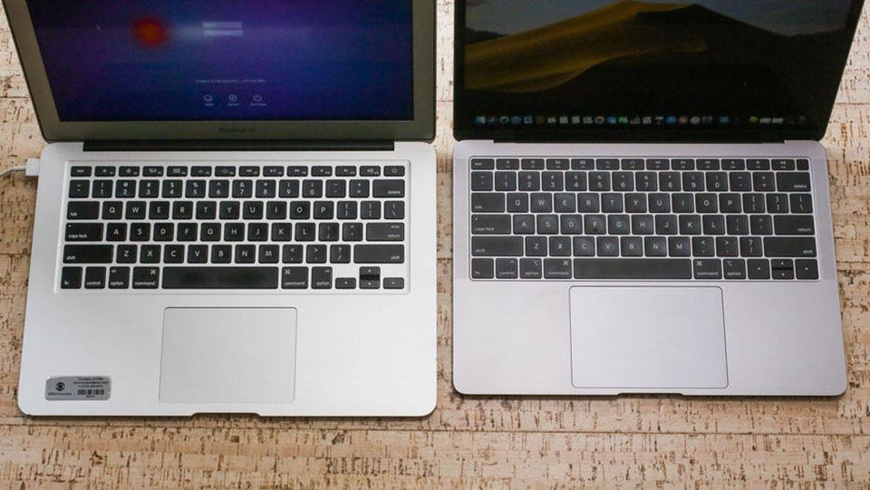 MacBook Air 2018 so với MacBook Air 2017