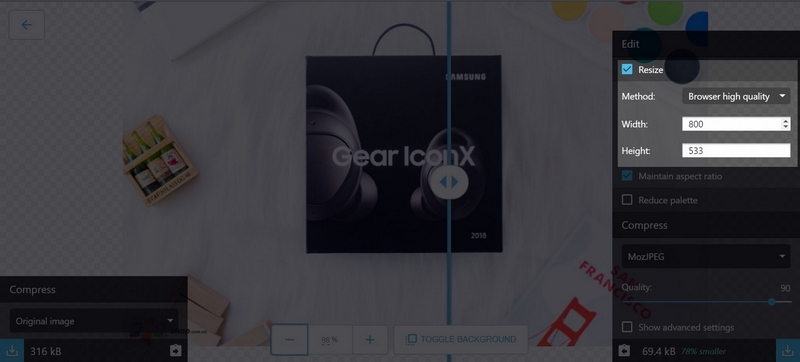 Nén ảnh giữ nguyên chất lượng Nén ảnh giữ nguyên chất lượng