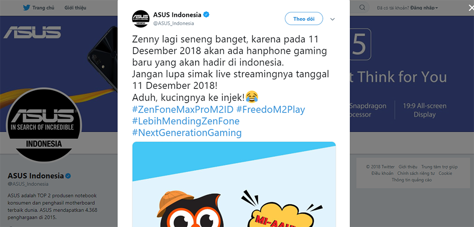ZenFone Max Pro M2 sẽ ra mắt ngày 11/12 (ảnh 1) ZenFone Max Pro M2 sẽ ra mắt ngày 11/12 (ảnh 1)