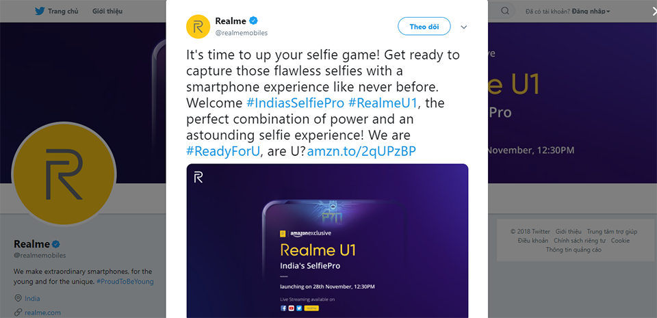 Realme U1 lộ ảnh (ảnh 3) Realme U1 lộ ảnh (ảnh 3)