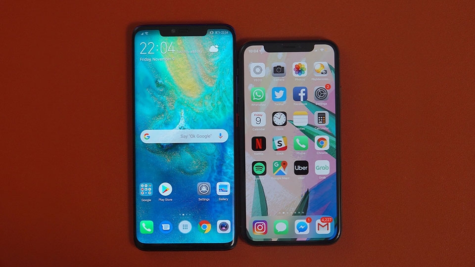 Mate 20 Pro vs iPhone XS Mate 20 Pro vs iPhone XS