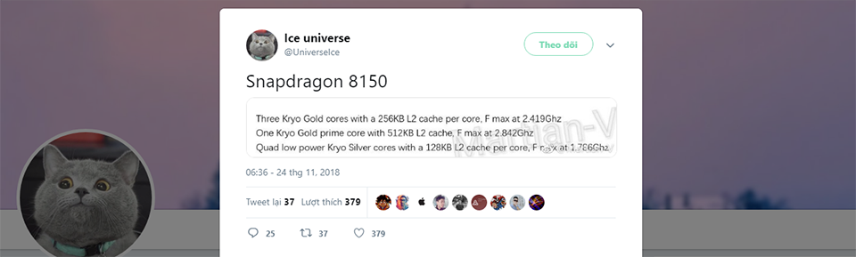 Thông tin Snapdragon 8150 (ảnh 1)