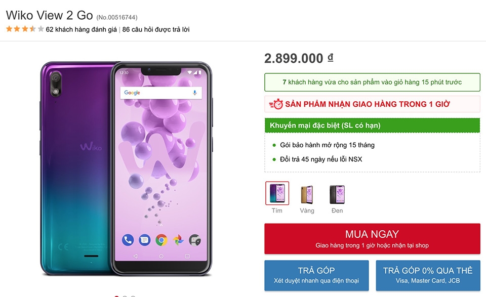 Wiko View 2 Go Wiko View 2 Go