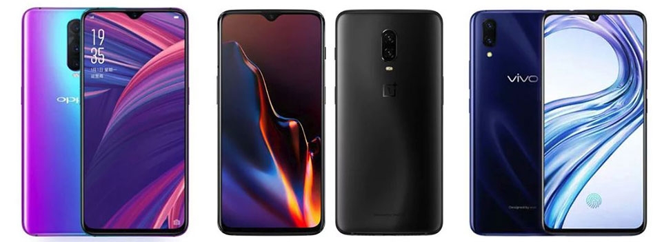 OPPO R17 Pro, One Plus 6T và Vivo X23