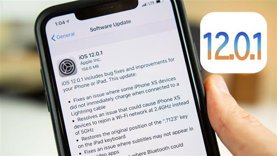 Apple đã khóa sign iOS 12.0.1
