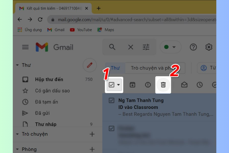 Cách xóa tất cả thư trong Gmail
