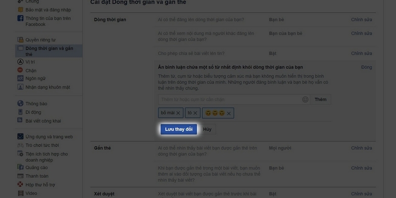 Chặn bình luận Facebook Chặn bình luận Facebook