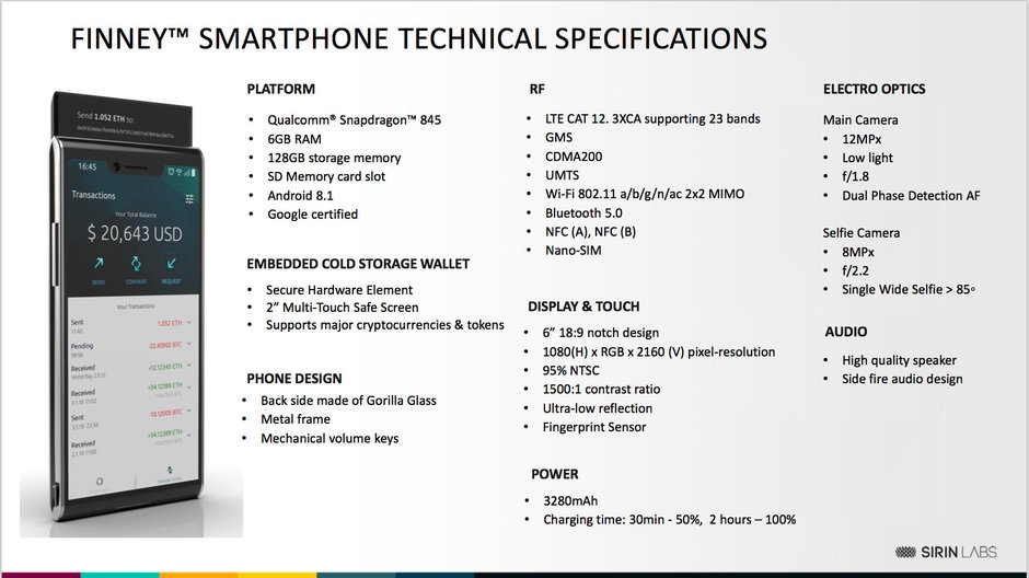 Smartphone chuyện dụng cho giao dịch tiền điện tử ra mắt 2 Smartphone chuyện dụng cho giao dịch tiền điện tử ra mắt 2