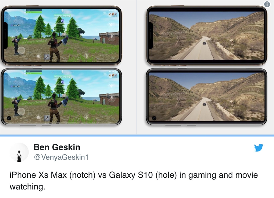 thiết kế màn hình Galaxy S10 thiết kế màn hình Galaxy S10
