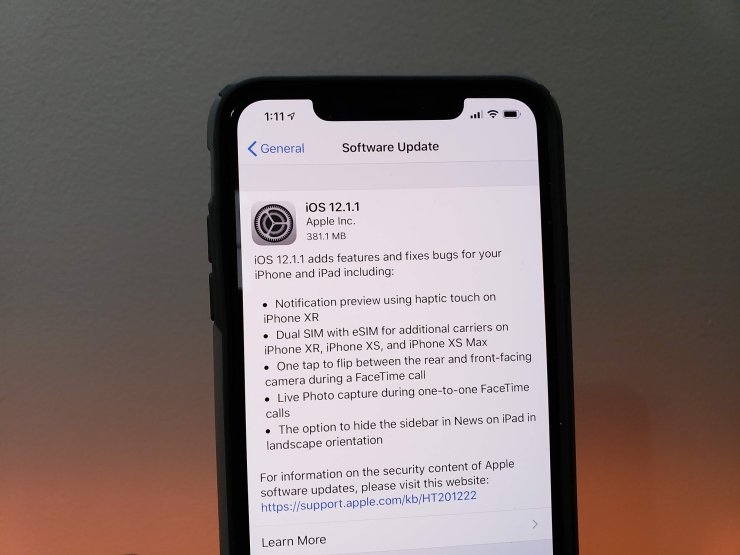 Có nên cập nhật bản iOS 12.1.1 vừa ra mắt hay không? 1