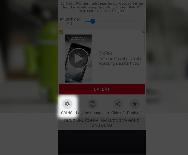 Tăng âm lượng loa ngoài cho Android 5