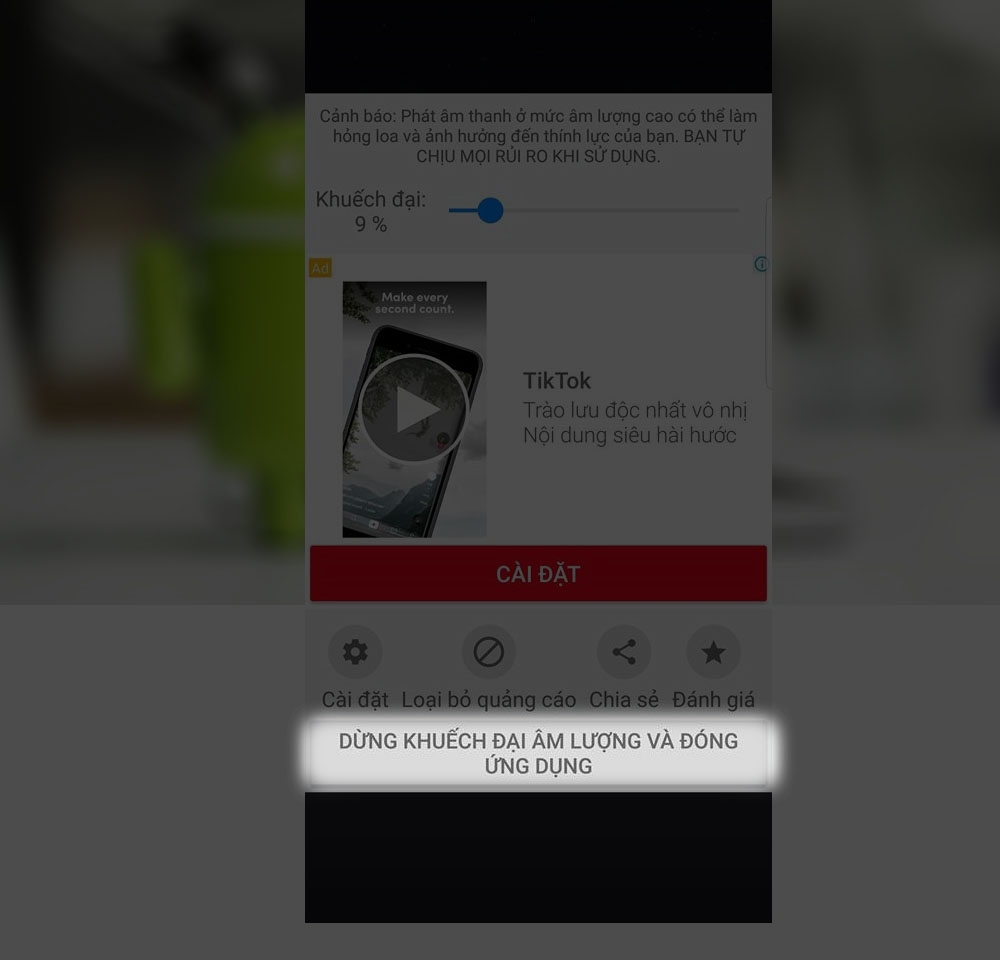 Tăng âm lượng loa ngoài cho Android 4