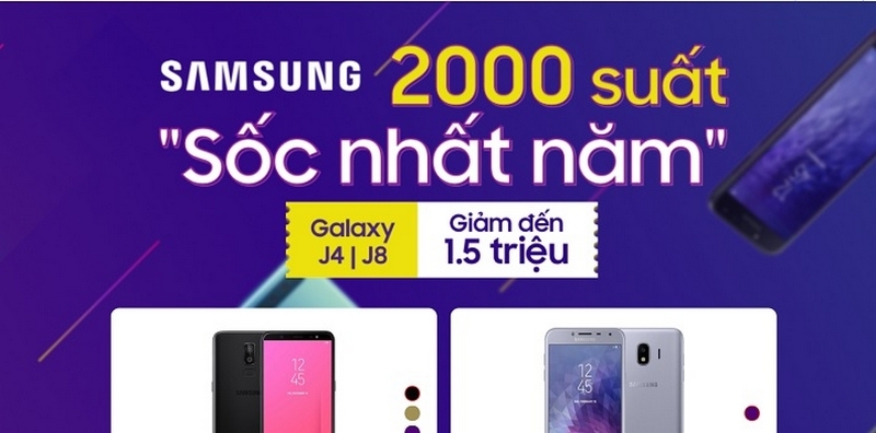 giảm giá Galaxy J4 và Galaxy J8 giảm giá Galaxy J4 và Galaxy J8
