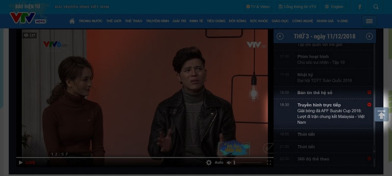 Xem trực tuyến qua VTV6