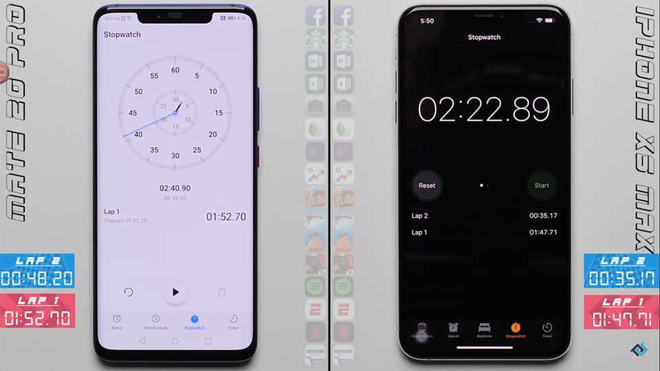So sánh tốc độ iPhone XS Max và Mate 20 Pro (ảnh 3) So sánh tốc độ iPhone XS Max và Mate 20 Pro (ảnh 3)