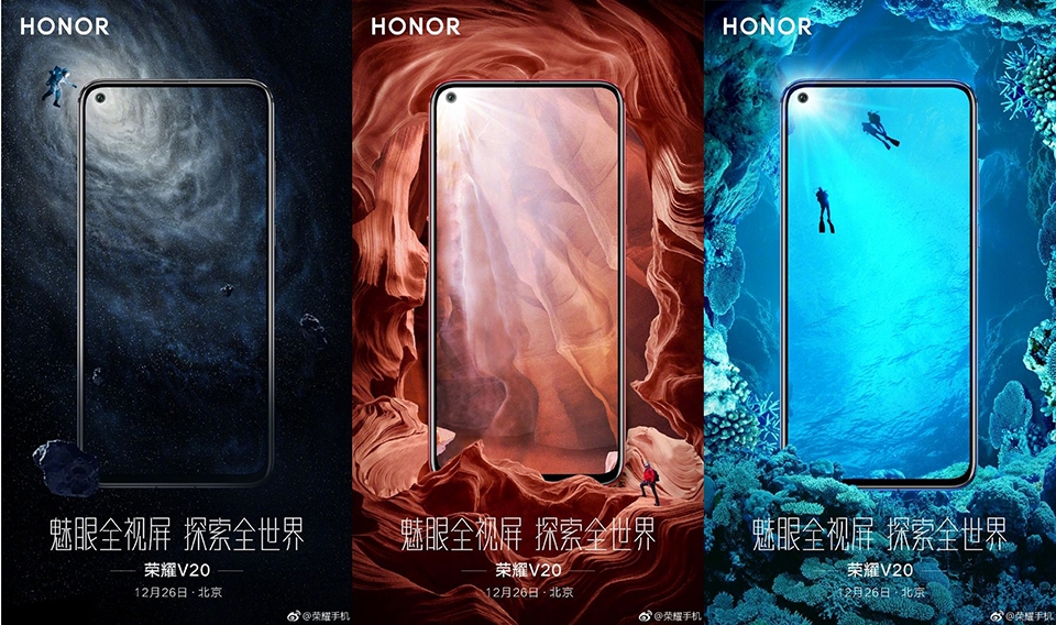 ảnh teaser Honor V20