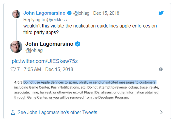 Nhiều người dùng bức xúc khi Apple quảng cáo qua Notification 4