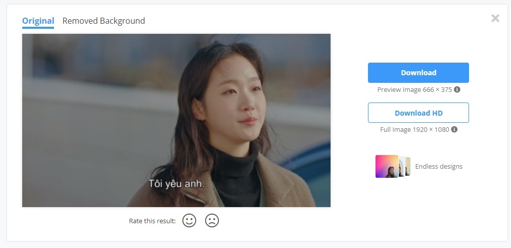 Ảnh gốc chưa xóa phông