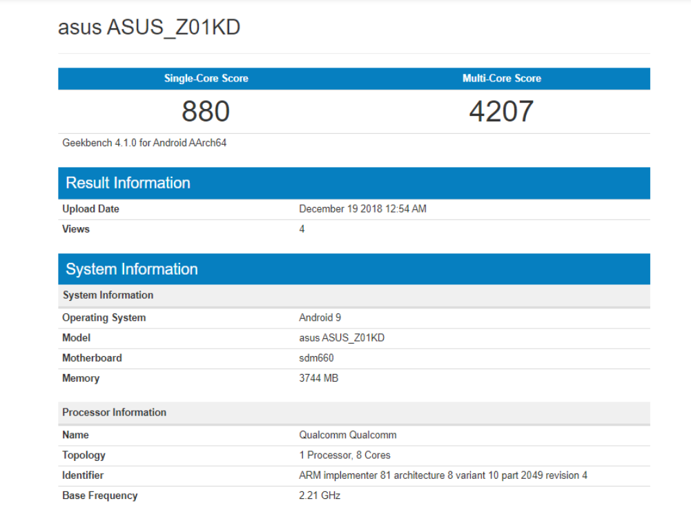 Asus Zenfone 4 chuẩn bị được cập nhật hệ điều hành Android 9