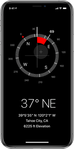 Sử dụng ứng dụng La bàn trên iPhone