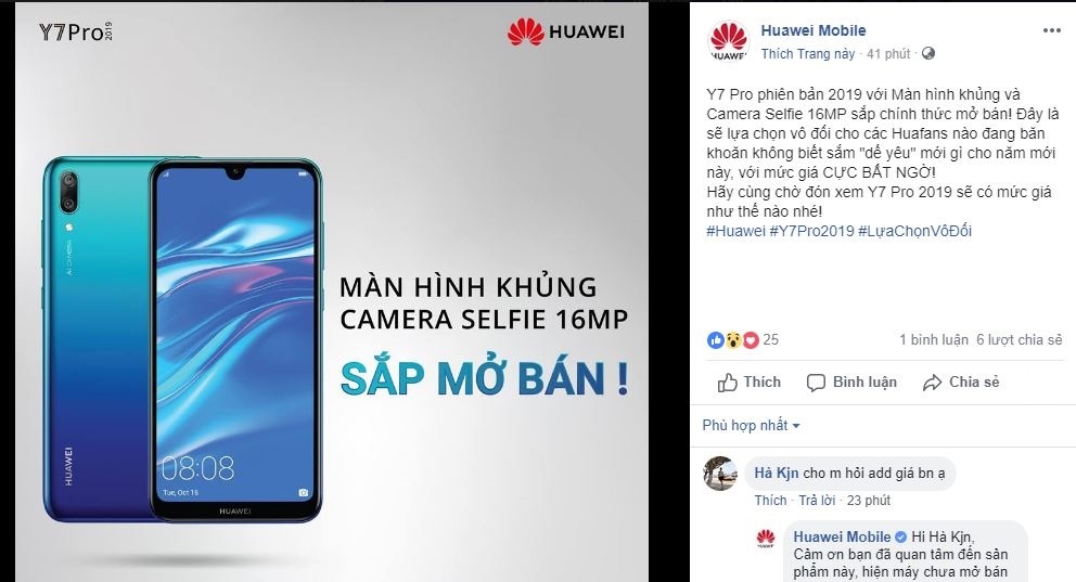 Huawei Y7 Pro 2019