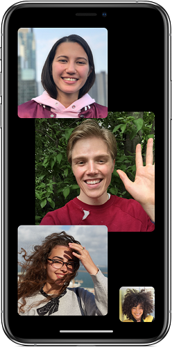 Thực hiện cuộc gọi nhóm trên ứng dụng FaceTime của iPhone