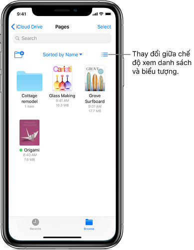Quản lý tệp và thư mục trong ứng dụng Tệp trên iPhone Quản lý tệp và thư mục trong ứng dụng Tệp trên iPhone