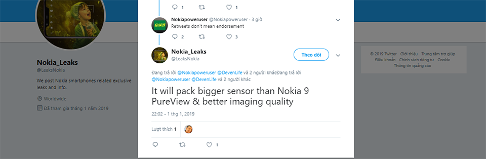 Rò rỉ thông tin phiên bản kế nhiệm Nokia 9 (ảnh 1) Rò rỉ thông tin phiên bản kế nhiệm Nokia 9 (ảnh 1)