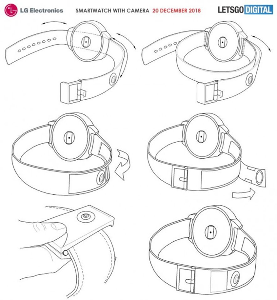 Bằng sáng chế mới của LG về smartwatch tích hợp camera (ảnh 2) Bằng sáng chế mới của LG về smartwatch tích hợp camera (ảnh 2)
