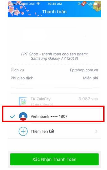 Hướng dẫn cách dùng ZaloPay thanh toán và mua hàng trên FPTShop 3466