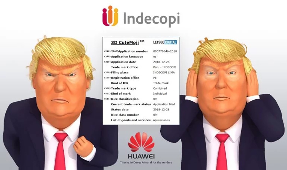 Huawei đăng ký nhãn hiệu 3D CuteMoji