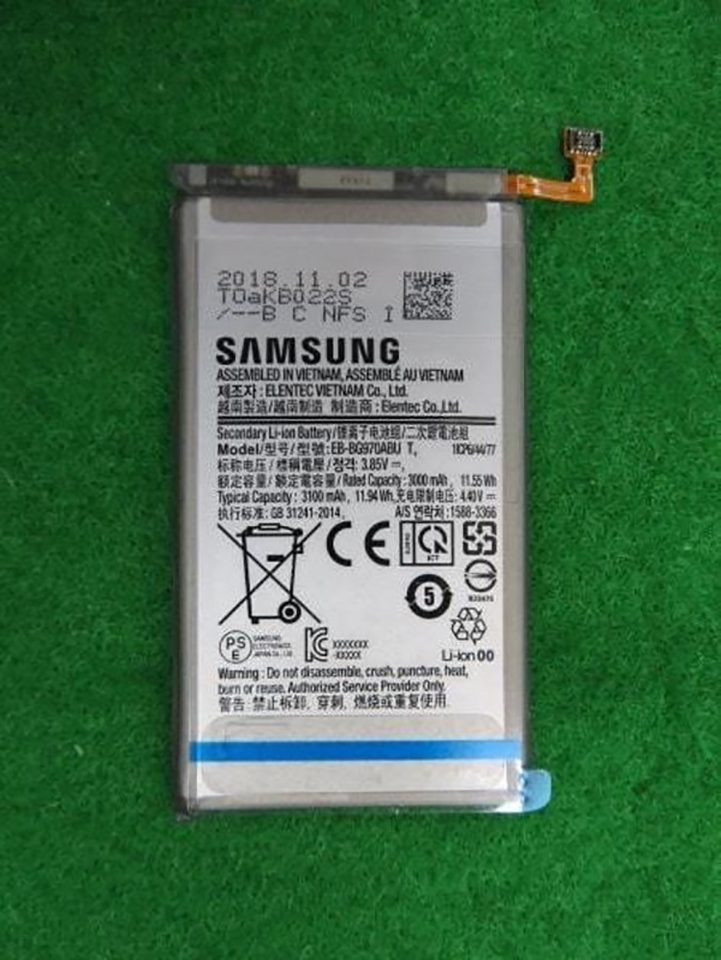 Dung lượng pin Galaxy S10 Lite