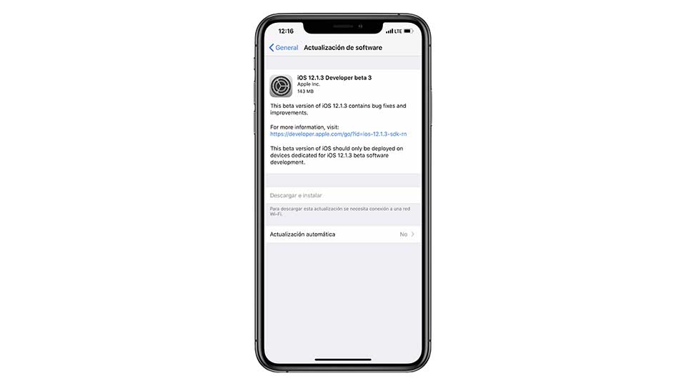 Apple phát hành iOS 12.1.3 beta 3 Apple phát hành iOS 12.1.3 beta 3