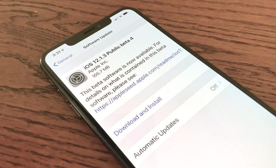 Apple phát hành iOS 12.1.3 beta 4 Apple phát hành iOS 12.1.3 beta 4